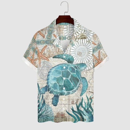 Men's Hawaiian Casual Short Sleeve Shirt 2305102626