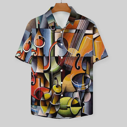 Men's Hawaiian Print Resort Shirt 2305102024