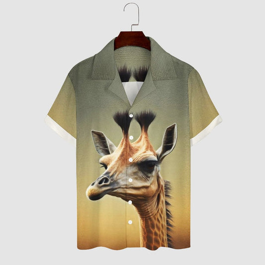 Men Hawaiian Casual Short Sleeve Shirt 2305105192