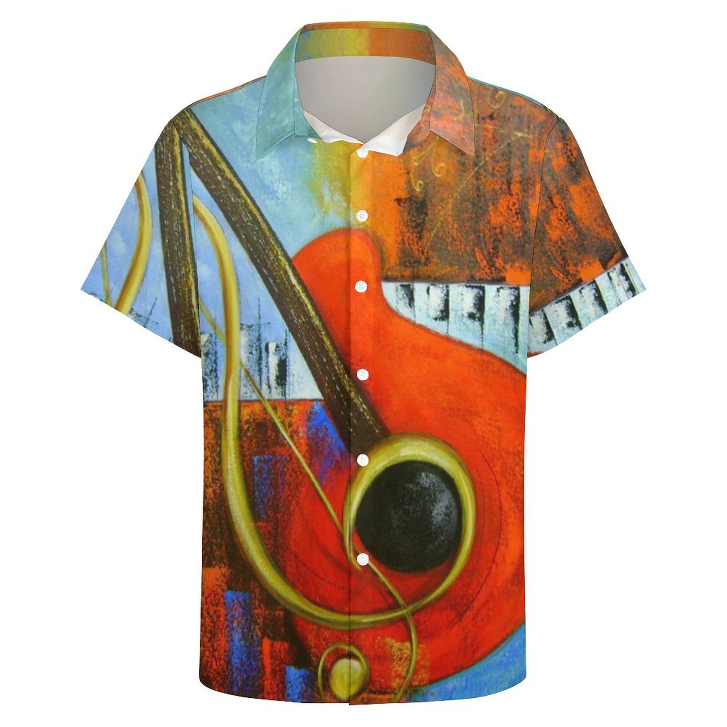 Men's Hawaiian Print Resort Shirt 2305102033