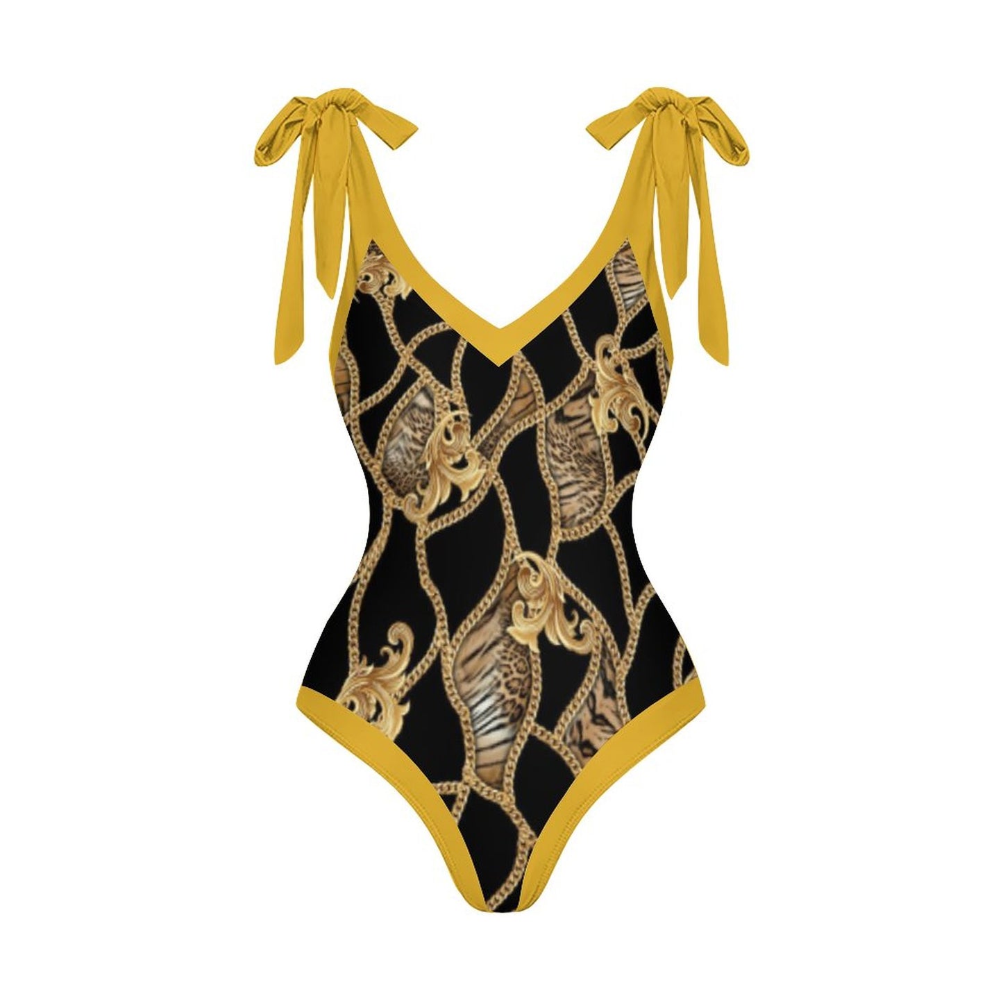 Casual Printed One Piece Swimsuit And Cover Up 2305105909