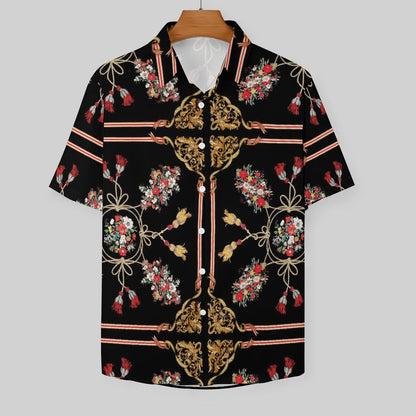 Men's Fashion Casual Printed Short Sleeve Shirts 2306100018