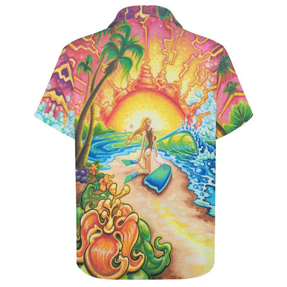 Men's Hawaiian Print Resort Shirt 2305101688