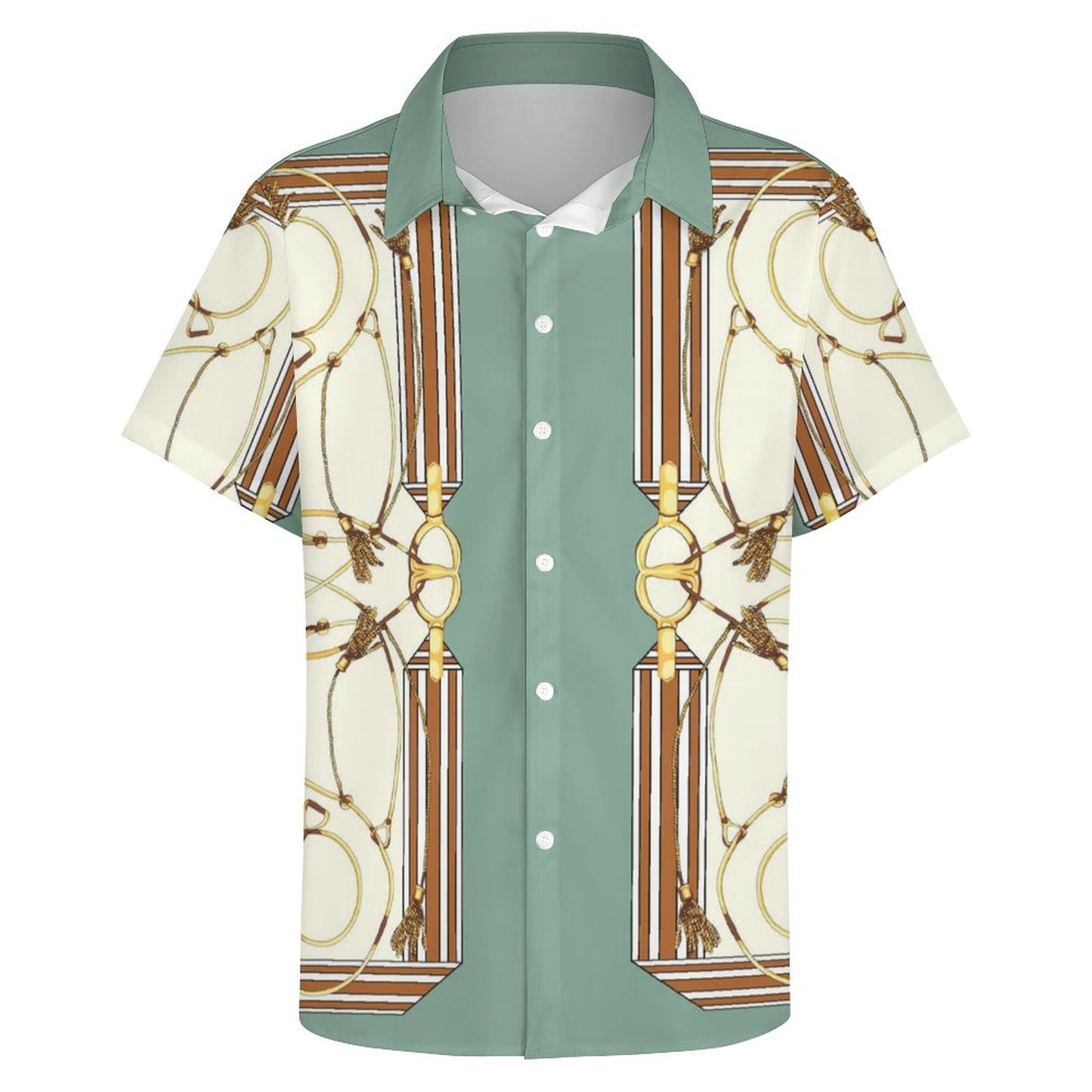 Men's Fashion Casual Printed Short Sleeve Shirts 2306101357