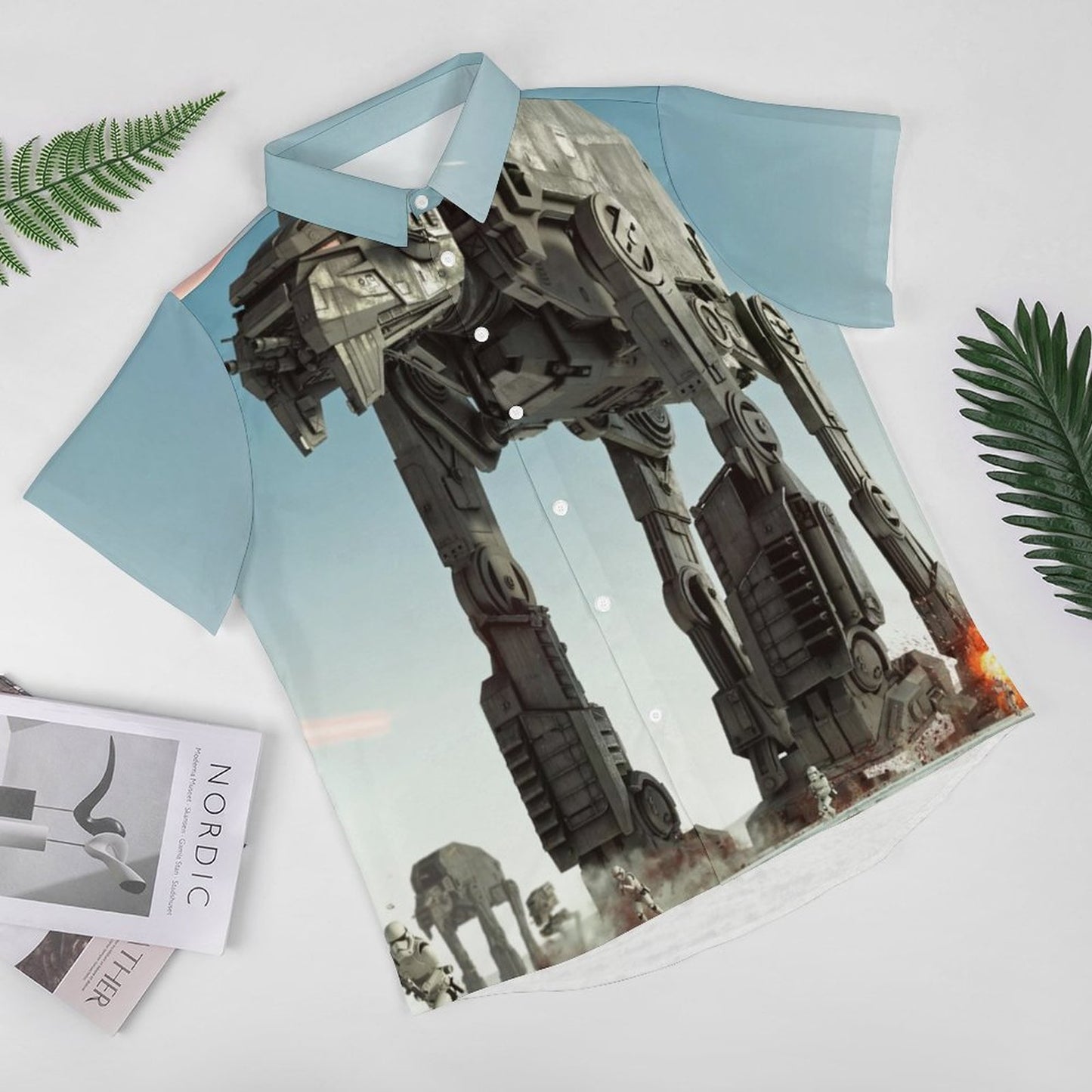 Men's Fashion Casual Printed Short Sleeve Shirts 2306101618
