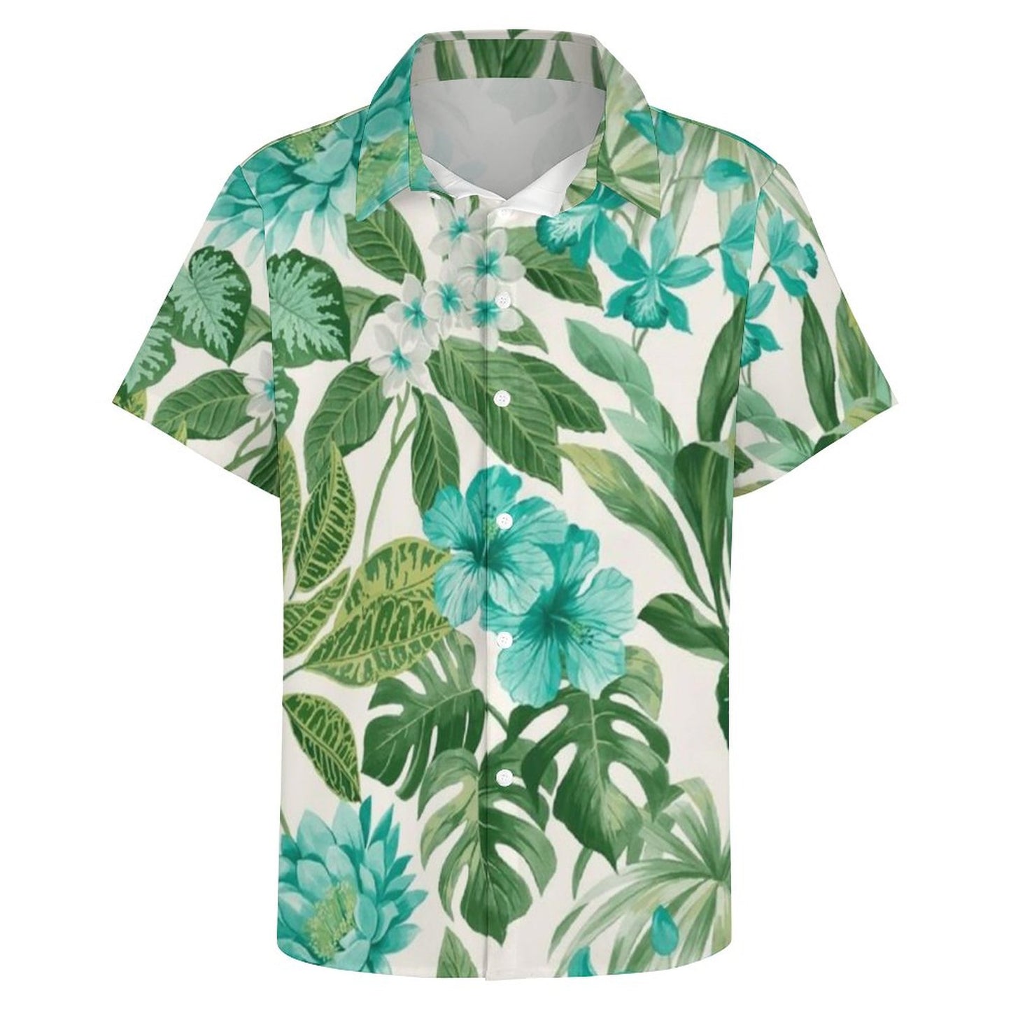 Men's Hawaiian Print Resort Shirt 2305101548