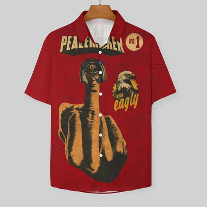 Men's Fashion Casual Printed Short Sleeve Shirts 2306104385