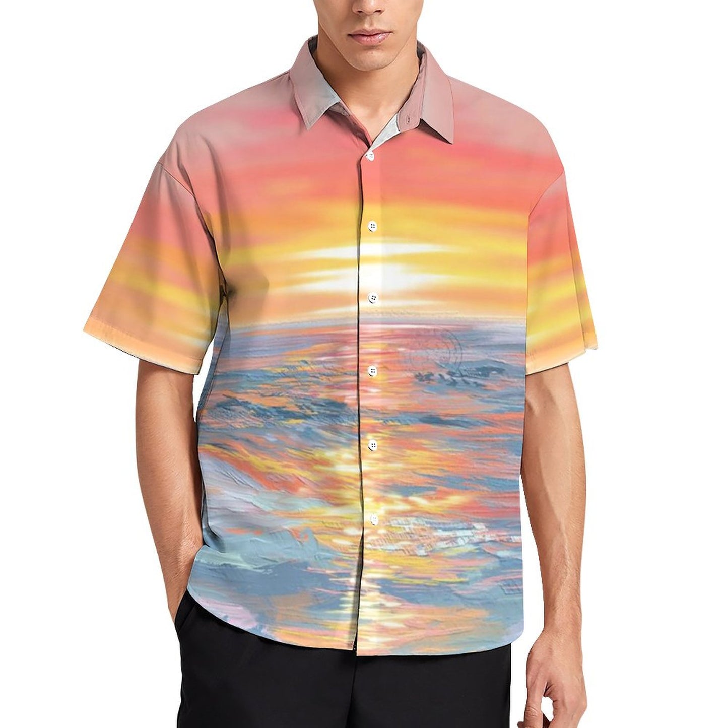 Men's Hawaiian Print Resort Shirt 2304109873
