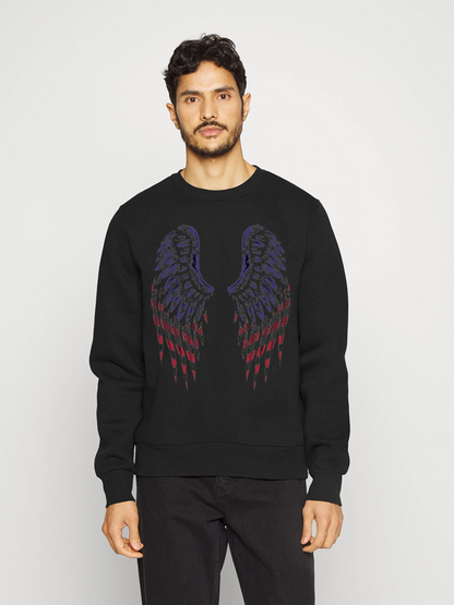 Men's Round Neck Casual Printed Long Sleeve Sweatshirt