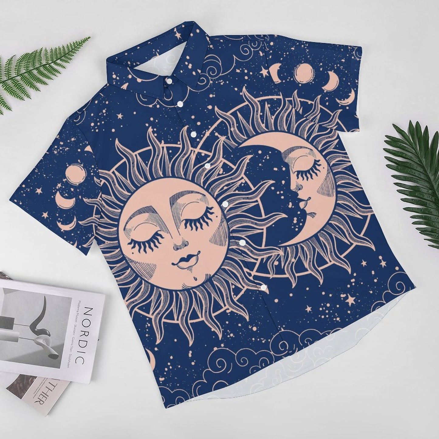 Men's Fashion Casual Printed Short Sleeve Shirts 2306100965