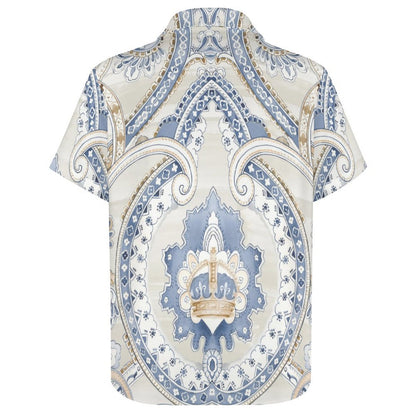 Men's Fashion Casual Printed Short Sleeve Shirts 2306101340