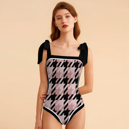 Fashion Printed One Piece Swimsuit And Cover Up 2305104455