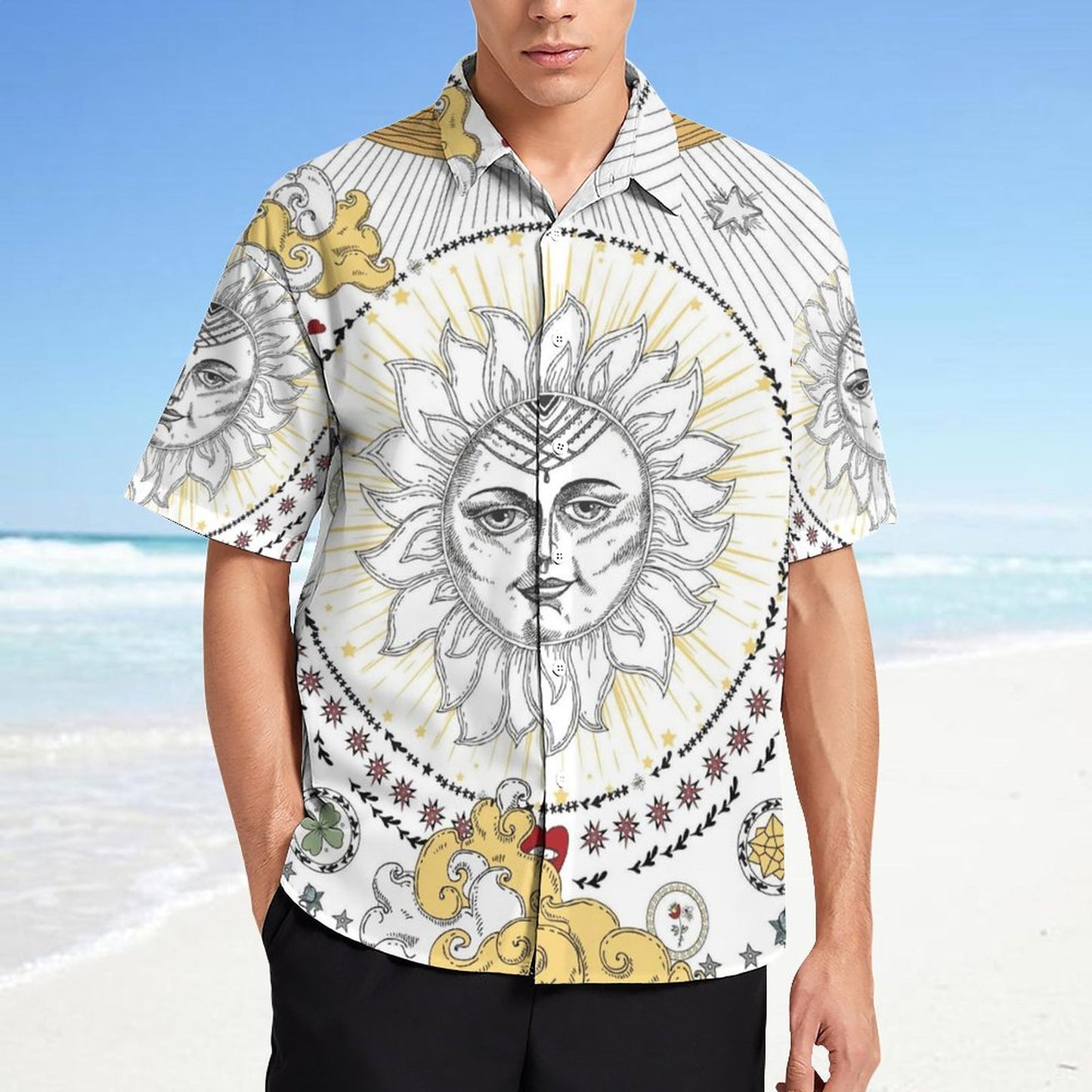 Men's Fashion Casual Printed Short Sleeve Shirts 2306101330