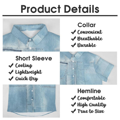 Men's Hawaiian Casual Short Sleeve Shirt 2306105304