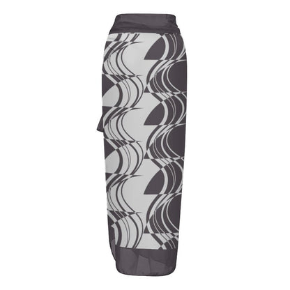 Casual Printed One-Piece Swimsuit And Cover Up 2305102468