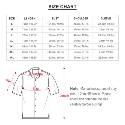 Men's Hawaiian Casual Short Sleeve Shirt 2305101705