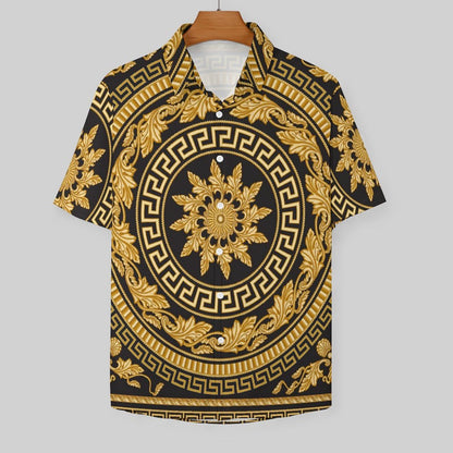 Men's Fashion Casual Printed Short Sleeve Shirts 2306100953