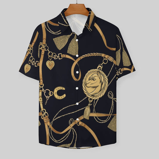Men's Fashion Casual Printed Short Sleeve Shirts 2306100436