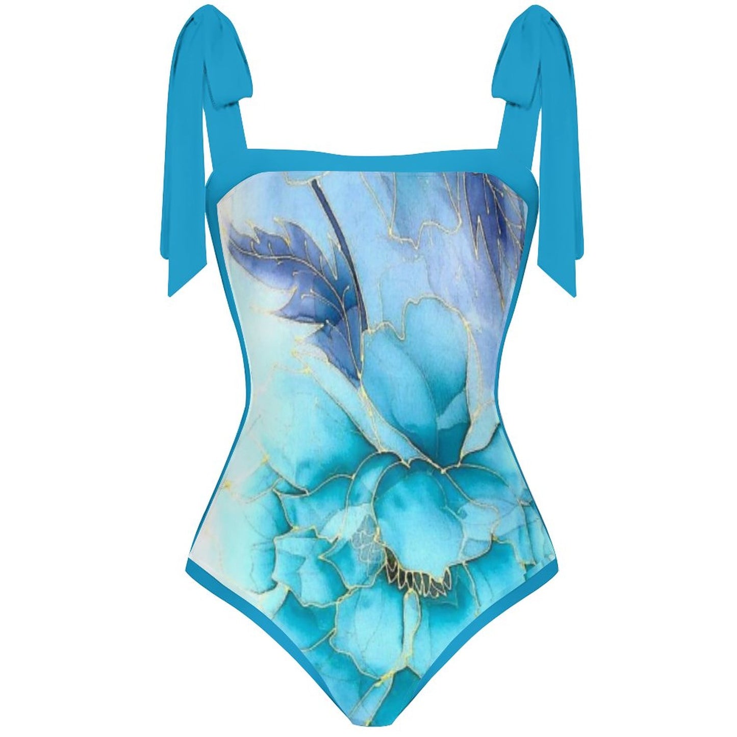 Fashion Printed One Piece Swimsuit And Cover Up 2306102467