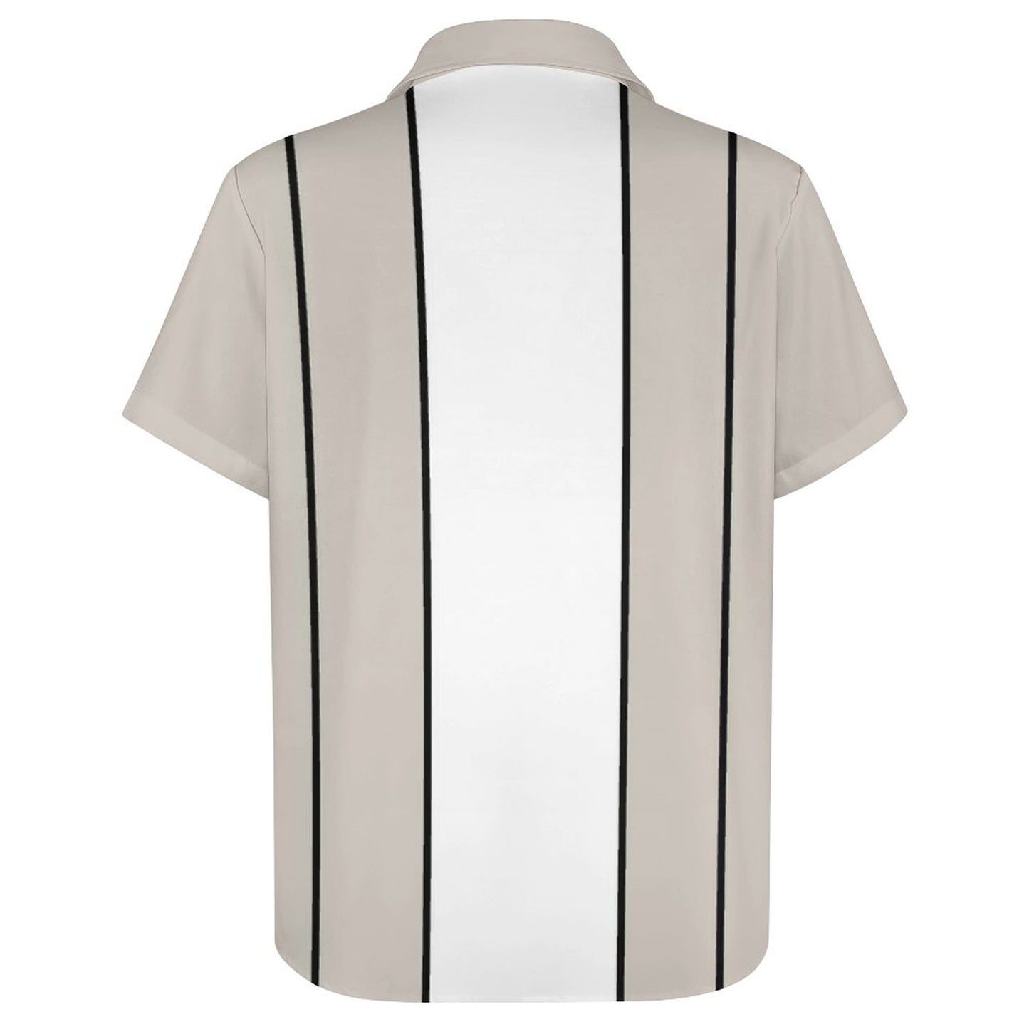 Men's Geometric Stripe Short Sleeve Shirt
