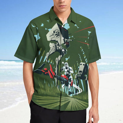 Men's Fashion Casual Printed Short Sleeve Shirts 2306101396