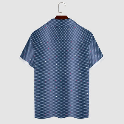 Men Hawaiian Casual Short Sleeve Shirt 2307100358