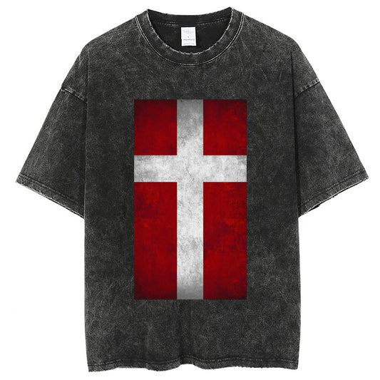 Unisex Vintage Solid Wash T-Shirts 2305103965