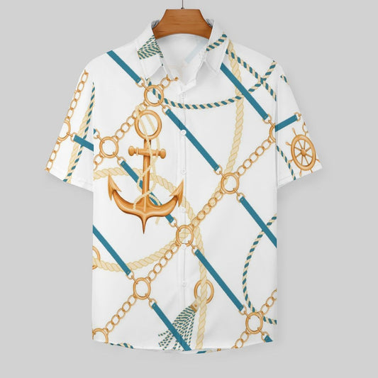 Men's Fashion Casual Printed Short Sleeve Shirts 2306100462