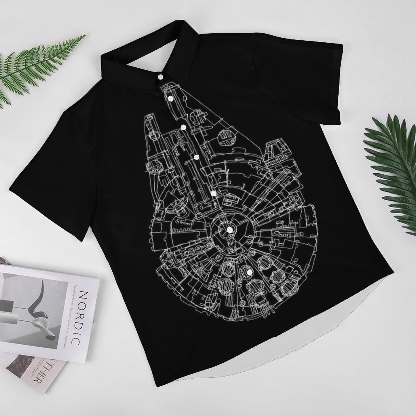 Men's Fashion Casual Printed Short Sleeve Shirts 2306101503