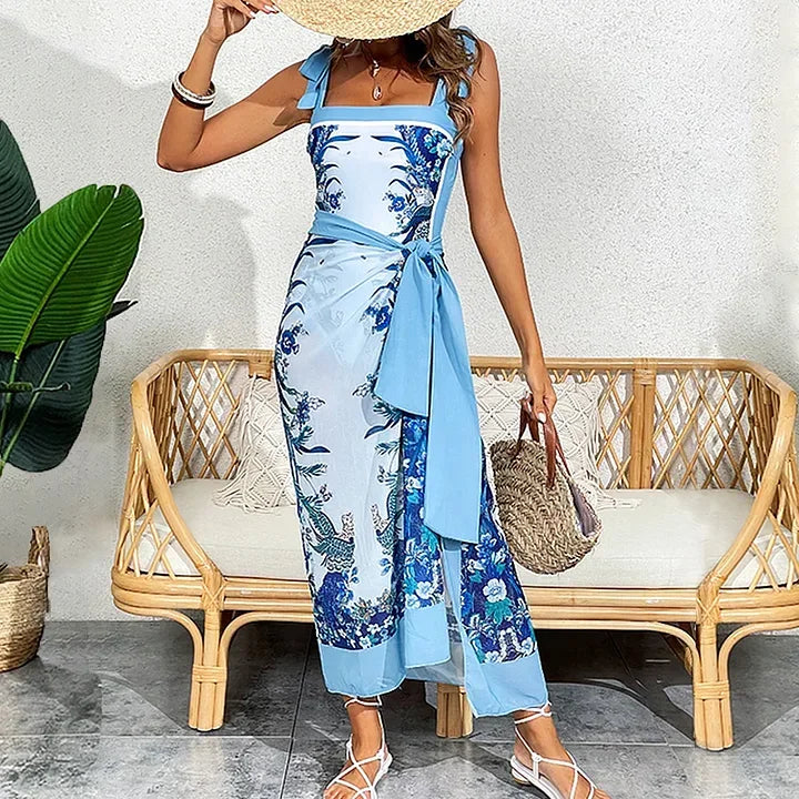 Fashion Print Reversible One-Piece Swimsuit