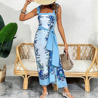 Fashion Print Reversible One-Piece Swimsuit