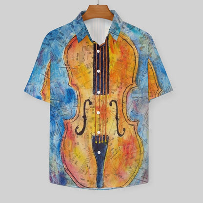 Men's Hawaiian Print Resort Shirt 2305102032