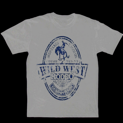 Wild West Rodeo Men's Casual Printed T-Shirt