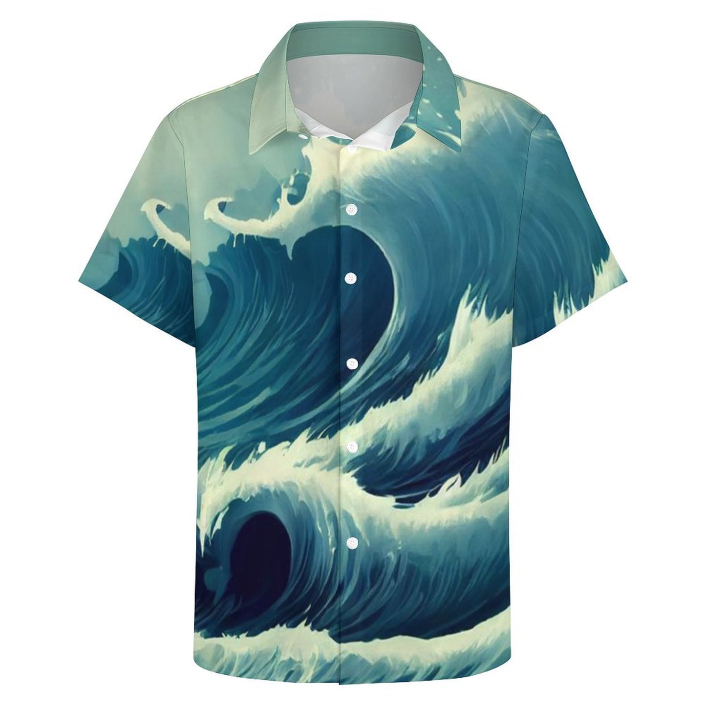 Men's Hawaiian Print Resort Shirt 2305101776