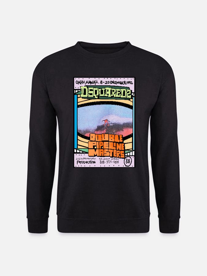 Unisex Round Neck Casual Vintage Printed Long Sleeve Sweatshirt