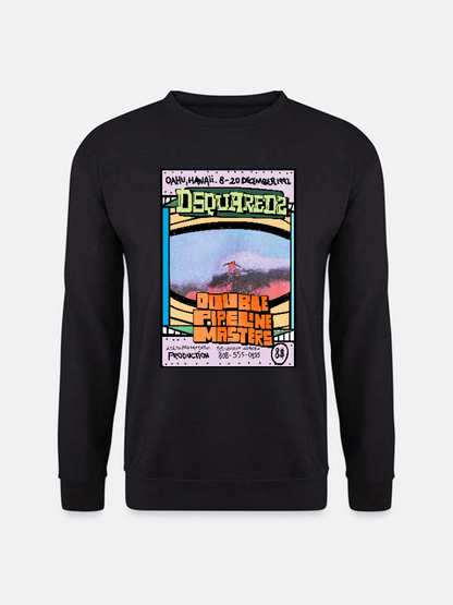 Unisex Round Neck Casual Vintage Printed Long Sleeve Sweatshirt