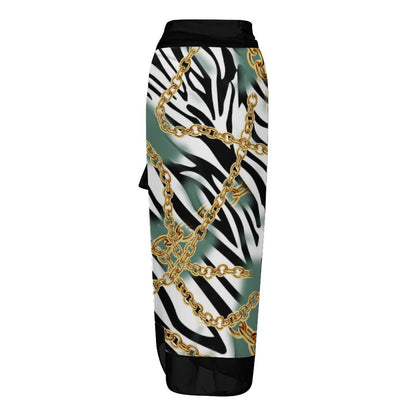 Casual Printed One-Piece Swimsuit And Cover Up 2305102414