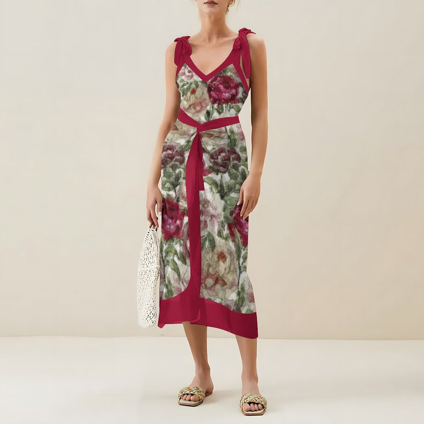 Casual Printed One-Piece Swimsuit And Cover Up 2305103913
