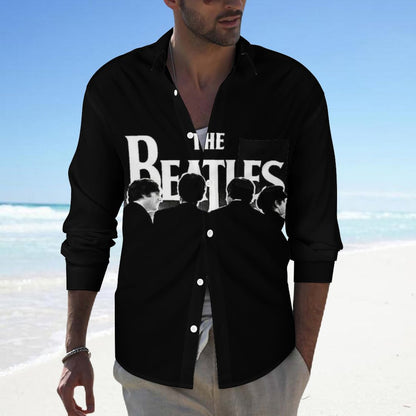 Men's Casual Printed Long Sleeve Shirt 2306103098