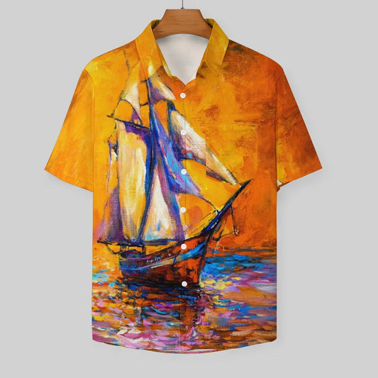 Men's Hawaiian Casual Short Sleeve Shirt 2306105393