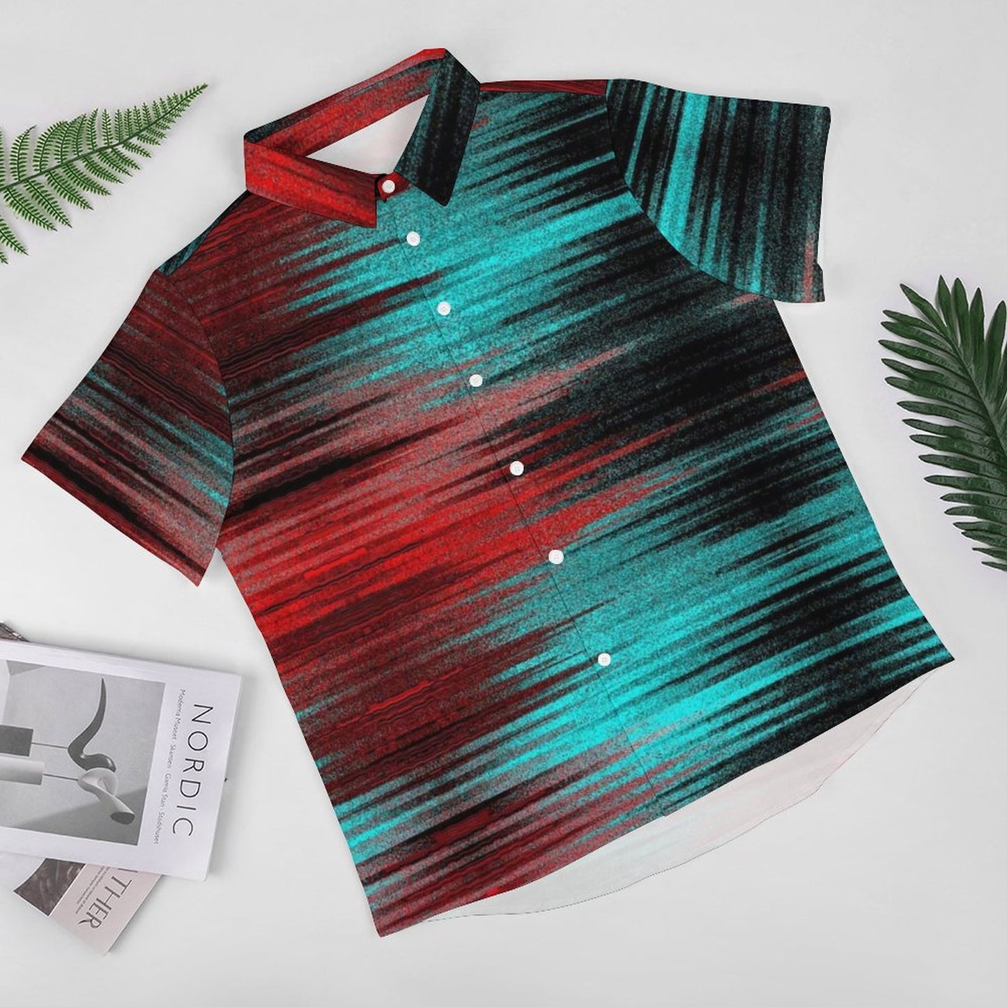 Men's Fashion Casual Printed Short Sleeve Shirts 2306102198