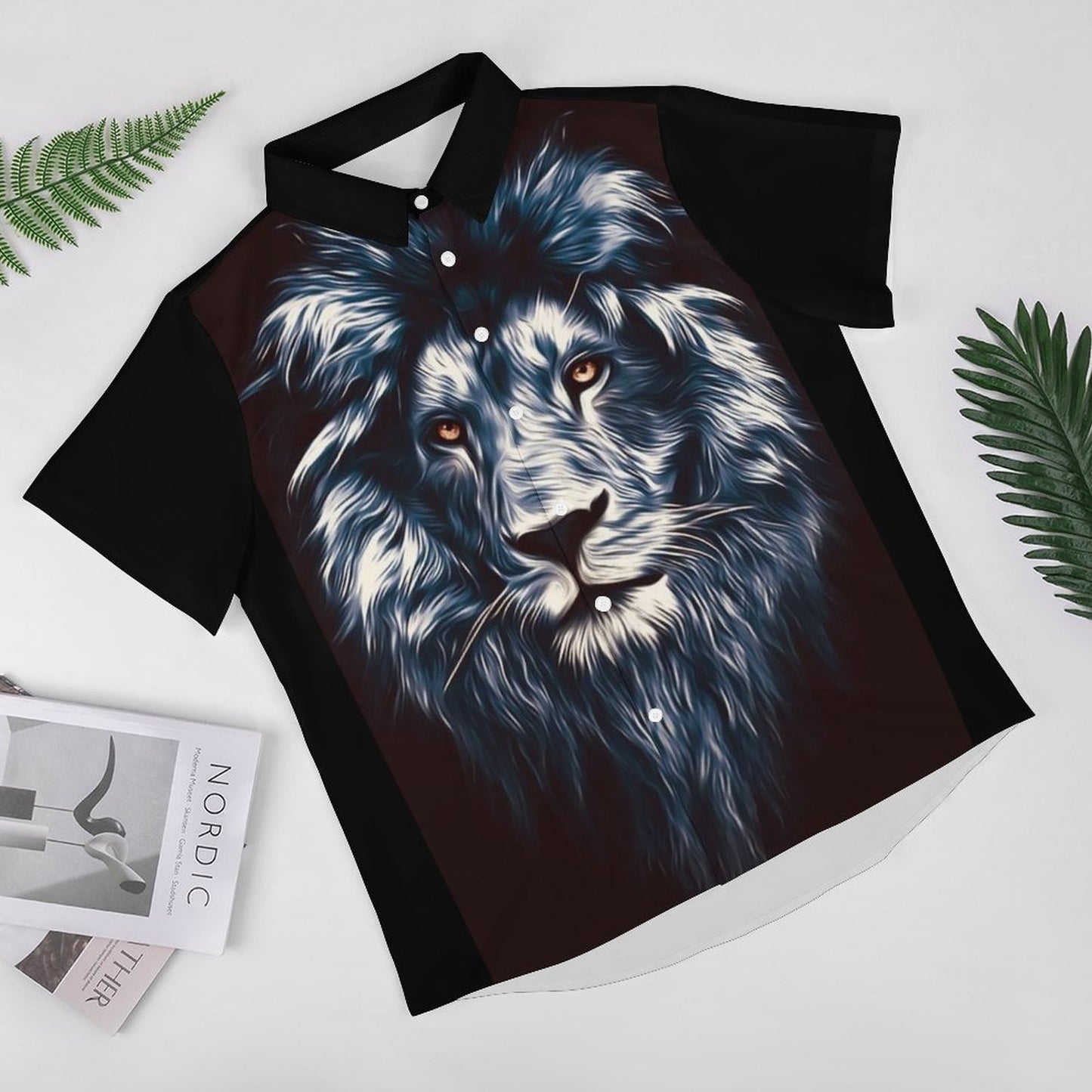 Men's Fashion Casual Printed Short Sleeve Shirts 2306105067