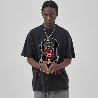 Unisex Vintage Solid Wash T-Shirts 2305102635