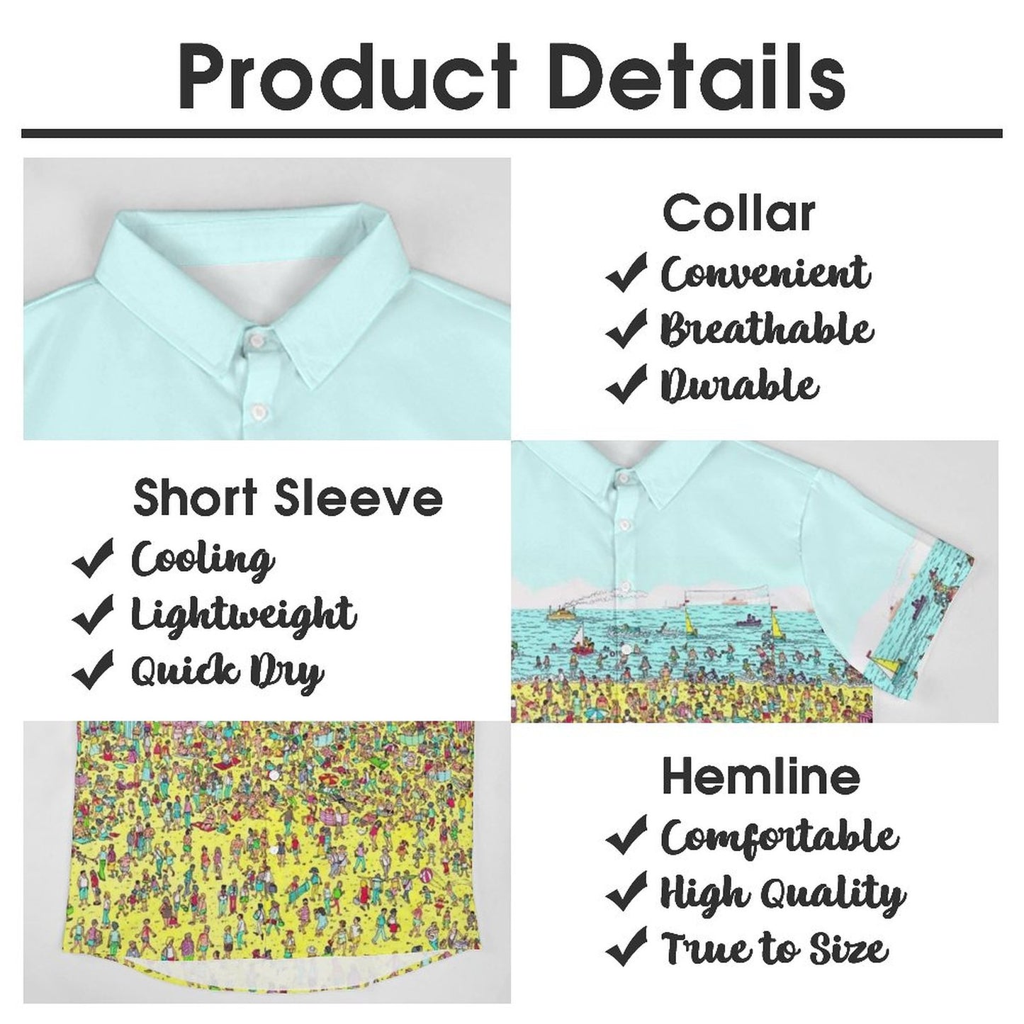 Men's Find The Game Print Casual Short Sleeve Shirt 2306102382