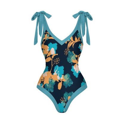 Casual Printed One-Piece Swimsuit And Cover Up 2305102822