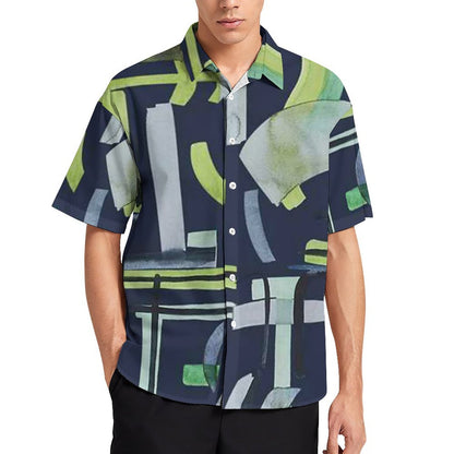 Men's Fashion Casual Printed Short Sleeve Shirts 2305107113