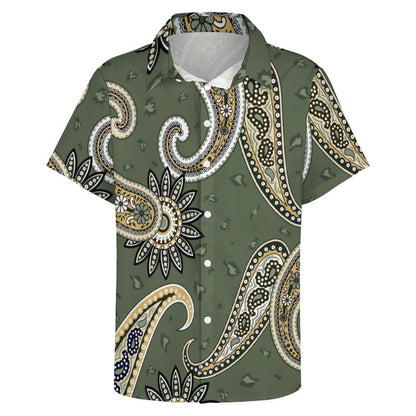 Men's Fashion Casual Printed Short Sleeve Shirts 2306105118
