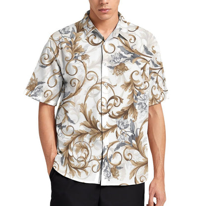 Men's Fashion Casual Printed Short Sleeve Shirts 2306100949