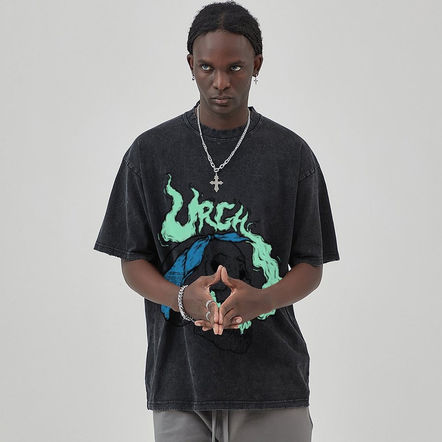 Unisex Vintage Solid Wash T-Shirts 2305101603