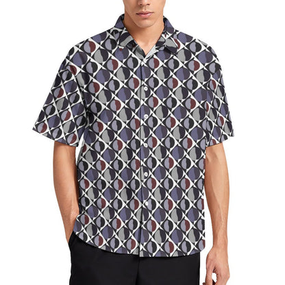 Men's Fashion Casual Printed Short Sleeve Shirts 2305107122